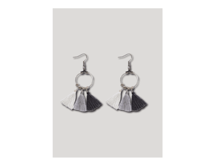 Set of grey earrings